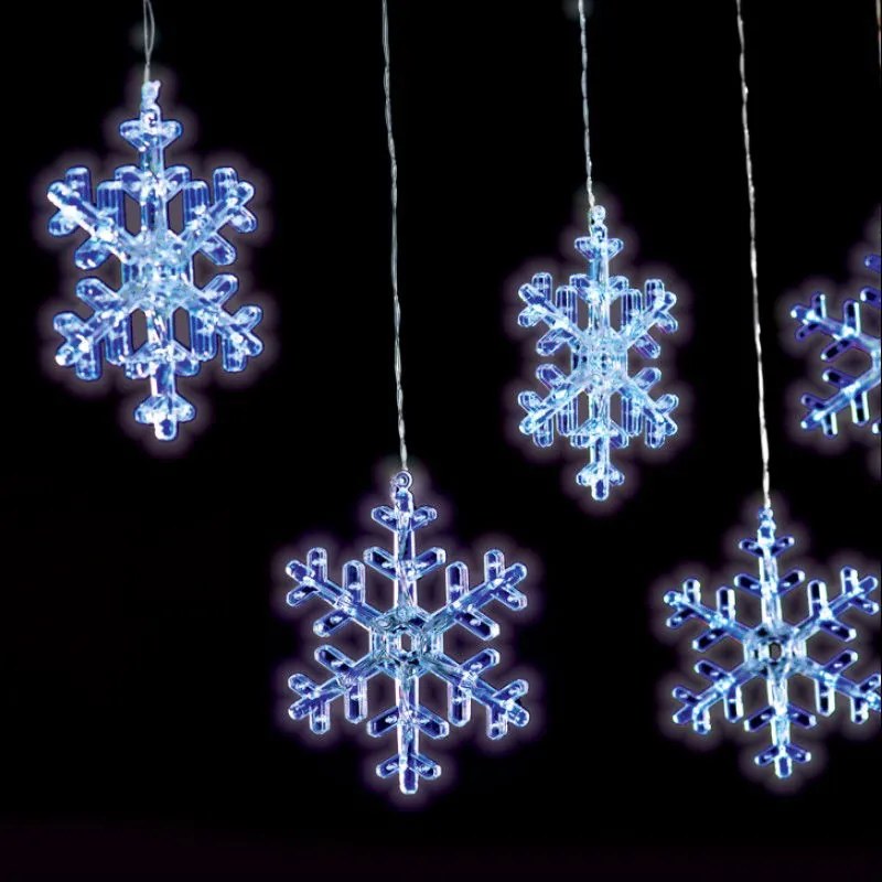 Светещи крушки дъжд Snowflake Icicle
