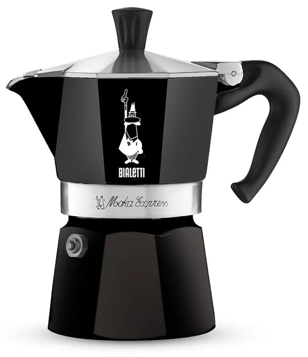 Bialetti - Кафеварка Moka Express Black за 6 кафета