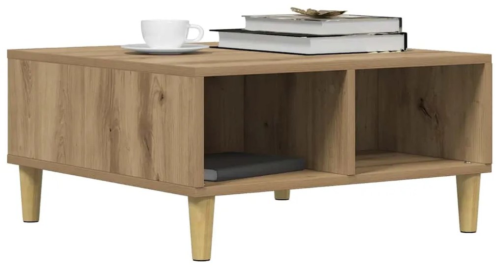 856441 vidaXL Масичка за кафе Artisan Oak 60x60x30 cm Инженерна дървесина