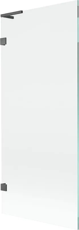 Mexen Lunar L параван за вана с 1 крило 80 x 150 см, прозрачен, четка в цвят gun gray - 897L-080-000-66-00