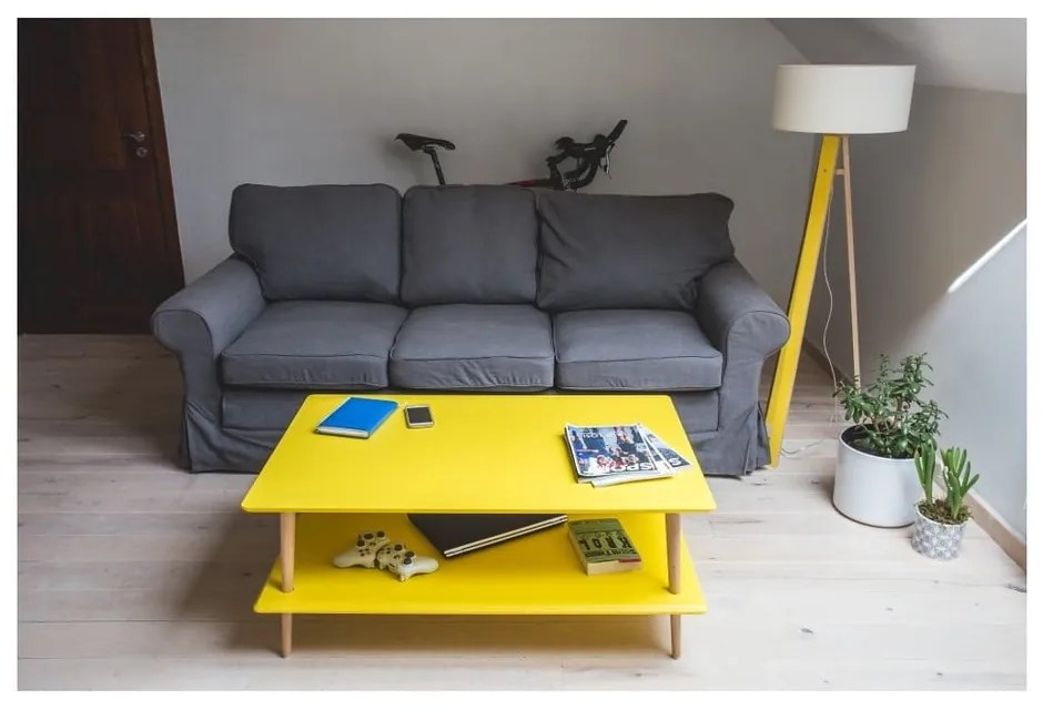 Бяла масичка за кафе с понижена основа KORO Koro - Ragaba