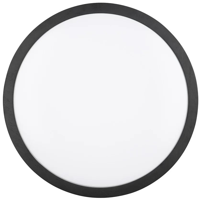 Черно LED осветително тяло за таван ø 40 cm Iseo - Trio