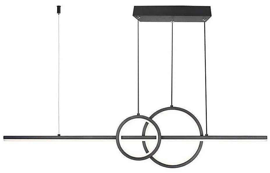 LED Пендел LED/15W/230V 4000K 80 см черен