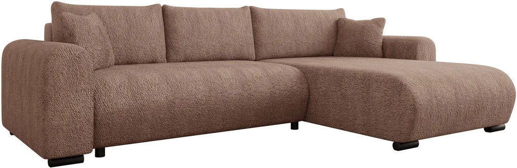 Ъглов диван Merkos-Светло кафяво