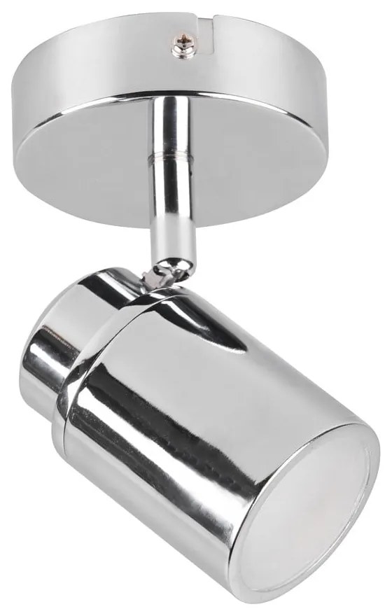 Метален прожектор в лъскаво-сребрист цвят 10x9 cm Angelo - Trio