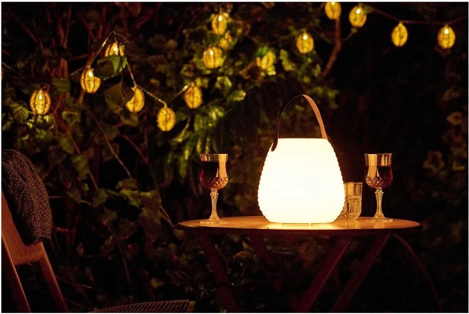 LED преносимо външно осветително тяло с USB ø 20,5 cm Derry – House Nordic