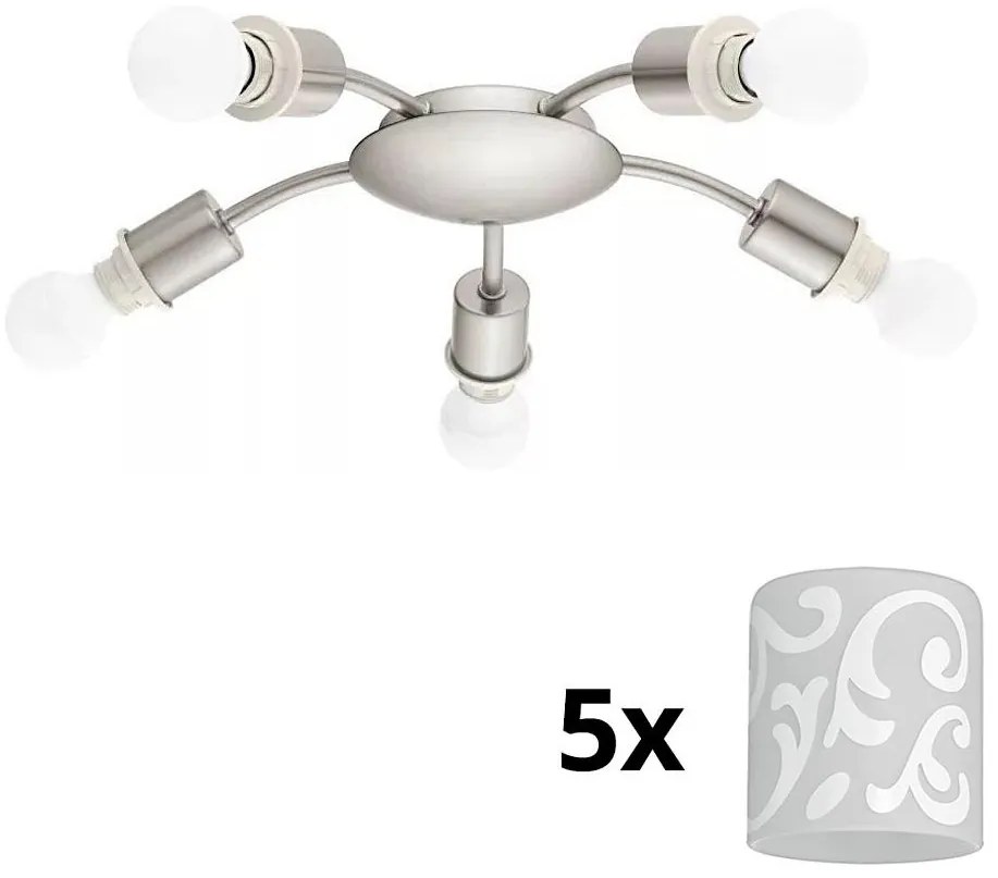 Eglo - LED таванно осветително MY CHOICE 5xE14/4W/230V хром/бяло