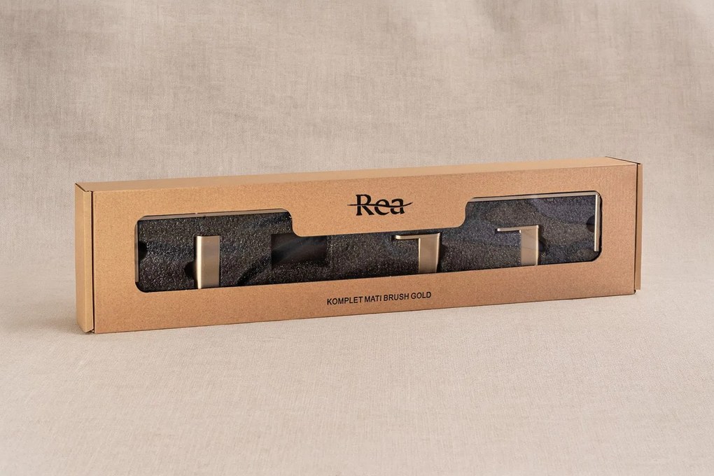 Комплект аксесоари за баня Mati Brush Gold  4 части