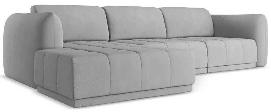 Светлосив ъглов диван (ляв ъгъл) Hoku – Makamii
