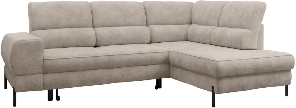 Ъглов диван Clinton-Капучино-Десен