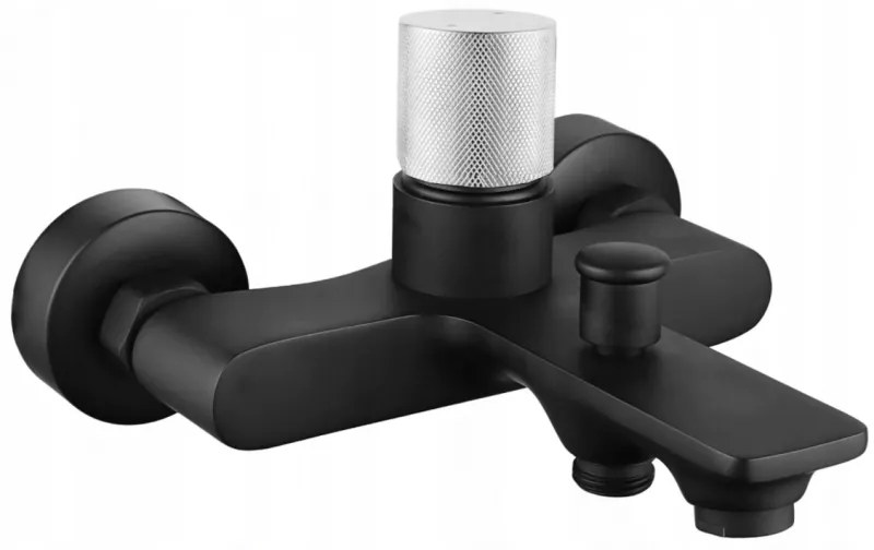 Mexen Royo One смесител за вана, черен/хром - 72230-77