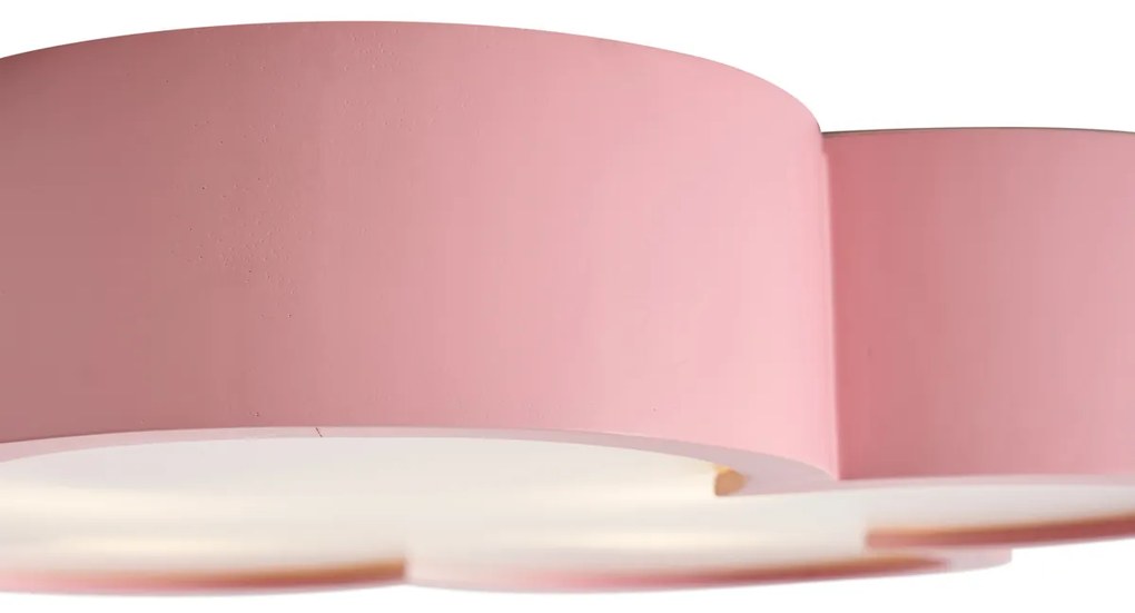 Детска таванна лампа розова и бяла - Lucille