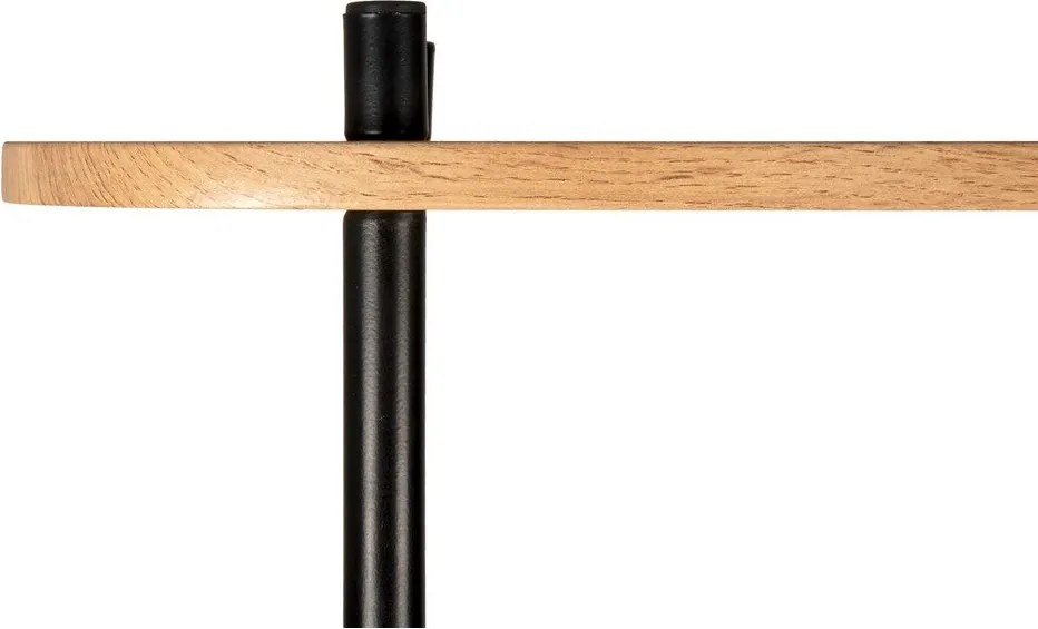 Черна стоманена етажерка Единствена, 80 x 83,5 cm - Leitmotiv