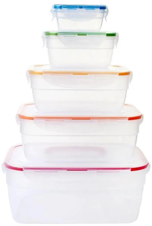 КОМПЛЕКТ 5x Кутия за храна LOCK