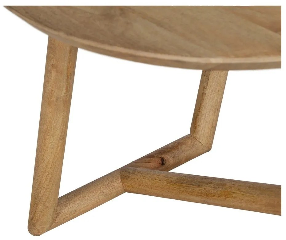 Кръгла масичка за кафе от масивно манго в естествен цвят ø 60 cm Mao – Ixia