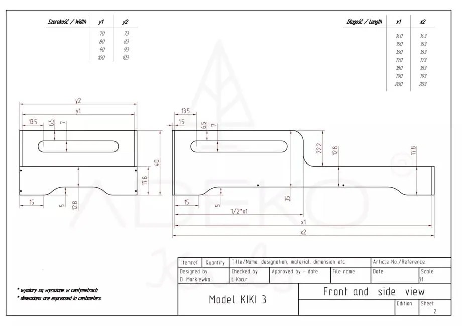 Детско легло 90x190 cm Kiki 3 - Adeko