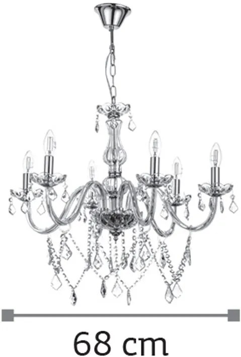 Плафон InLight 5314-6 Полилей-Transparent