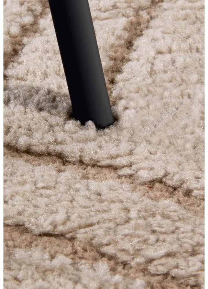 Кафяво-сив кръгъл килим ø 160 cm Panglao New York Taupe – Elle Decoration