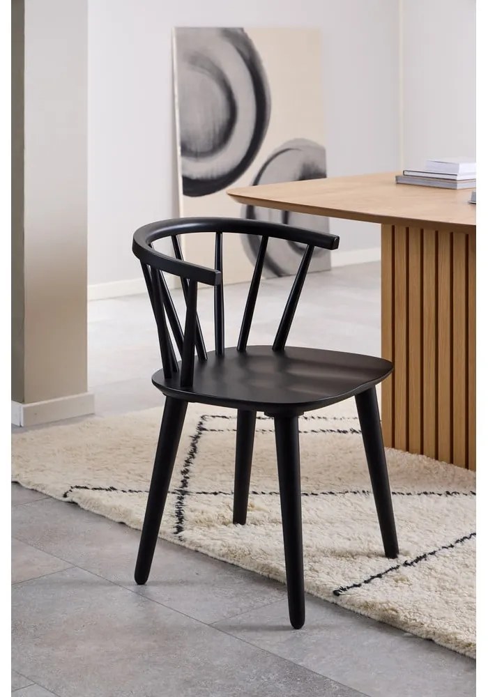 Черен трапезен стол Ida – Actona