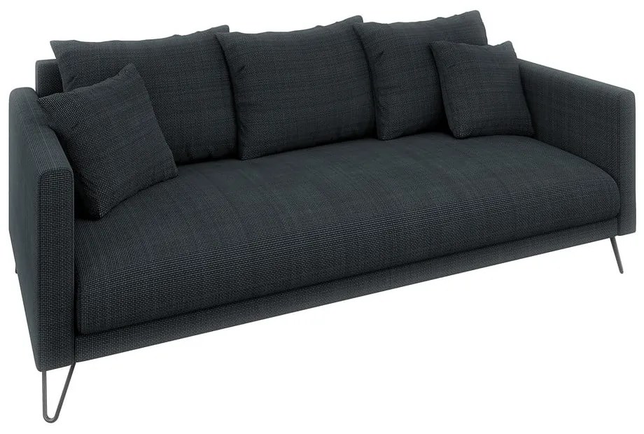 Тъмносив шенилов диван 200 cm Freya – Ropez