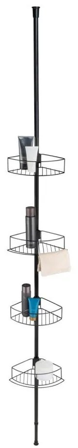 WENKO 24568100-Ъглова полица DOLCEDO 31x230 cm неръждаема стомана/черна