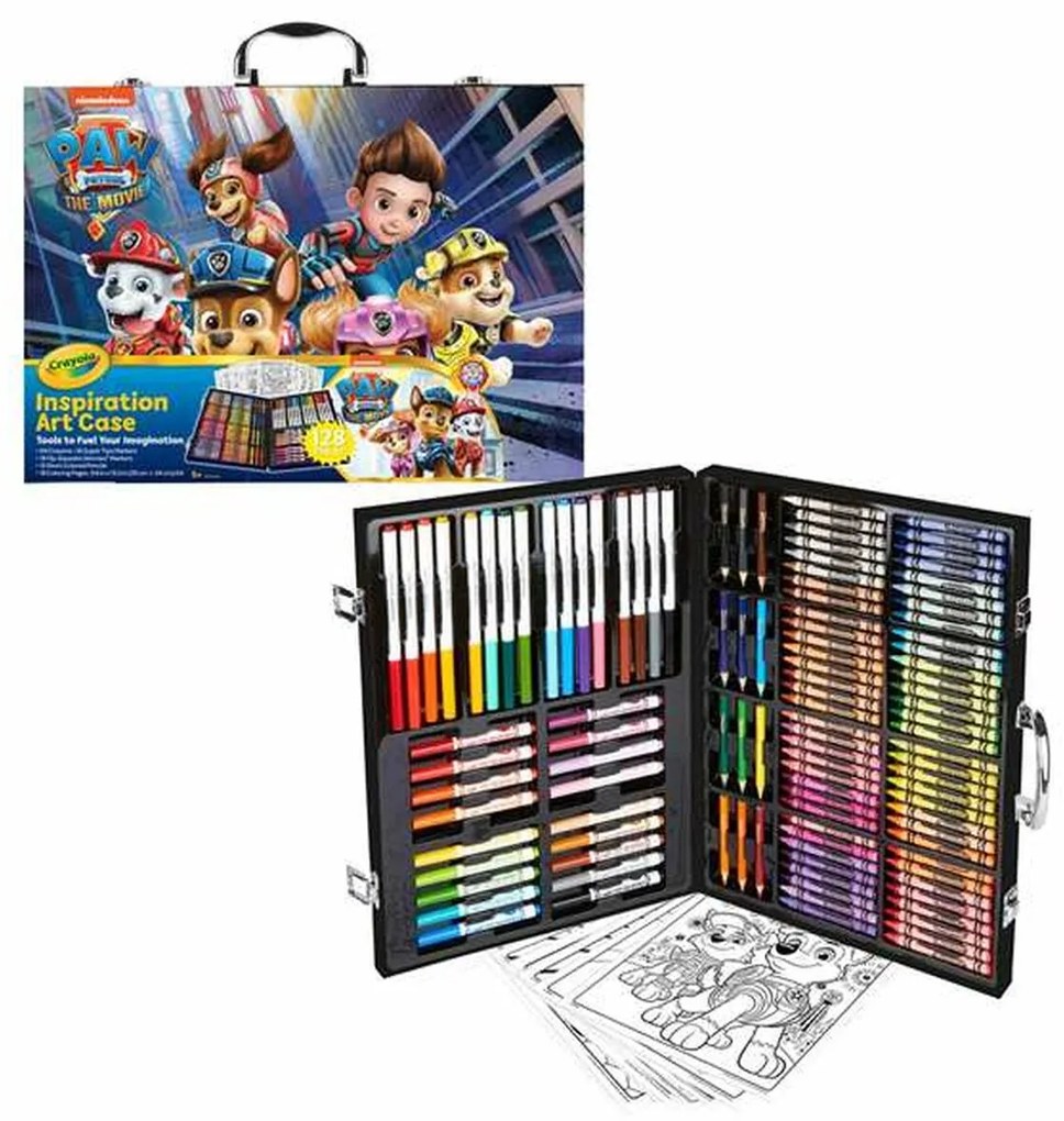 Комплект за Рисуване Crayola Paw Patrol 128 Части