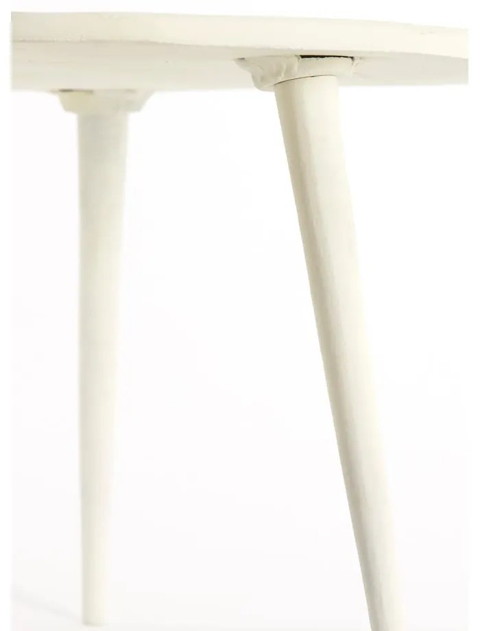 Кремава метална кръгла масичка за кафе ø 67,5 cm Babina – Light & Living