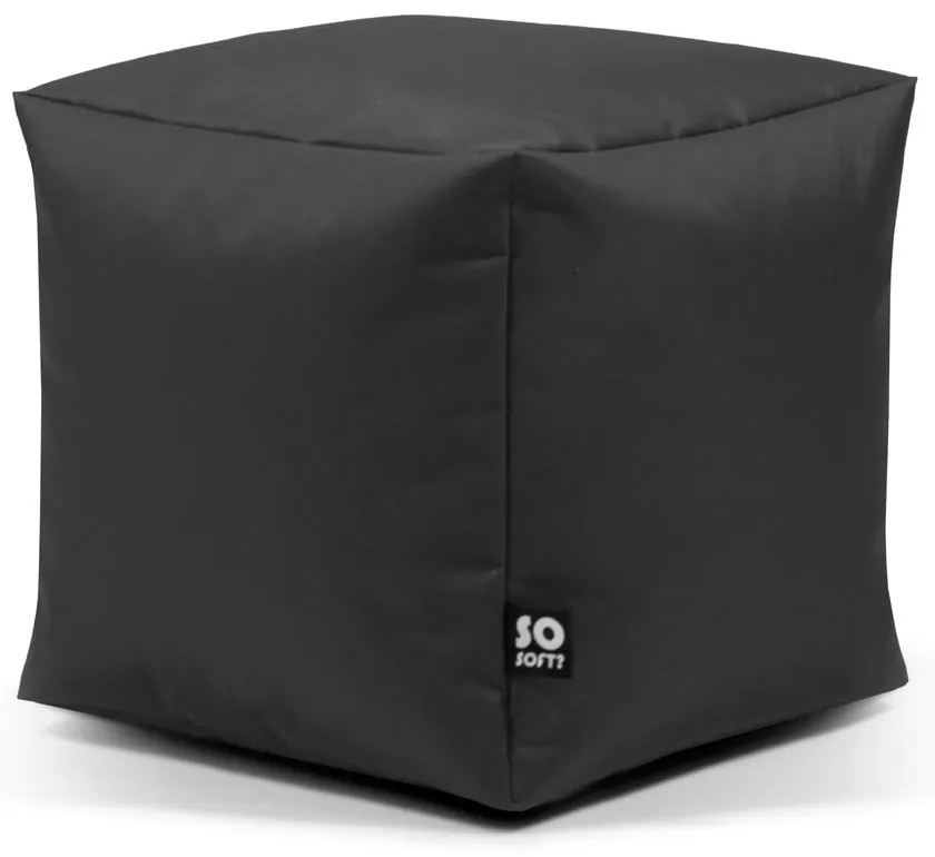 Оранжев детски пуф Cube M – So Soft?