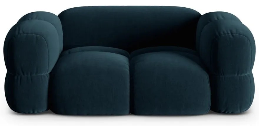 Тъмносин кадифен диван 180 cm Loretto – Cosmopolitan Design
