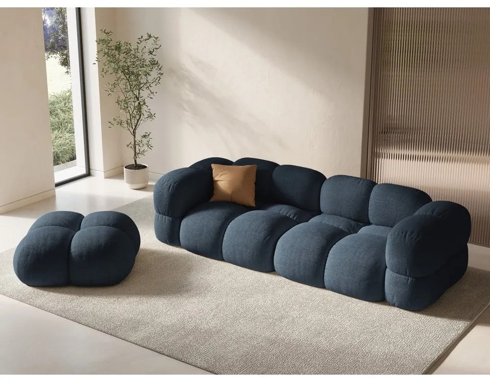 Тъмносин диван 250 cm Loretto – Cosmopolitan Design