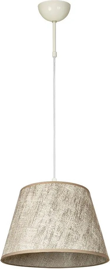 Пендел САРАЙ БРОНЗ - конус ø300/ø200, h=200, крем, 1xE27