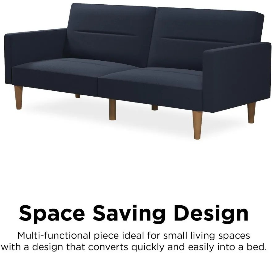 Тъмносин разтегателен диван Mainstays - Støraa