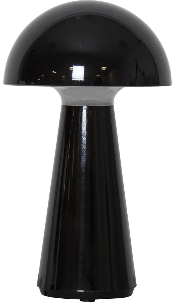 Черна настолна LED лампа с възможност за димиране (височина 28 cm) Mushroom - Star Trading