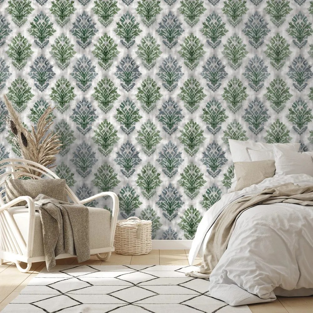 Фототапет – Зелени винтидж орнаменти