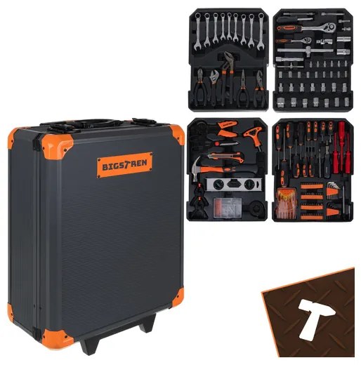 Комплект инструменти Bigstren от 1000 части в алуминиев куфар