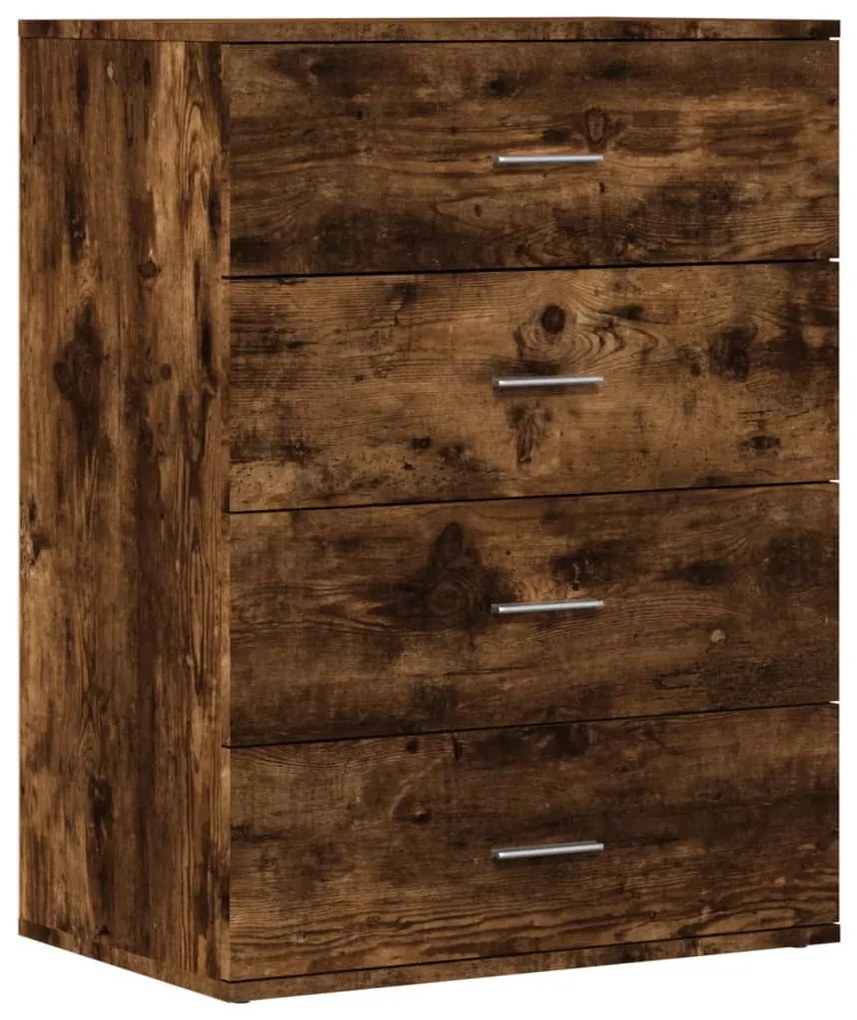 840531 vidaXL Сайдборд, опушен дъб, 60x39x80 см, инженерно дърво