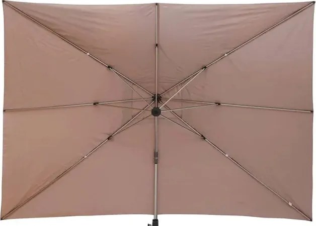 Градински чадър със странична стойка Hesperide Equador, Анодизиран,4x3 m - Сиво/Шисти