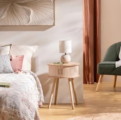 Нощно шкафче atmosphera Nysos,54x40x40 cm - Зелен