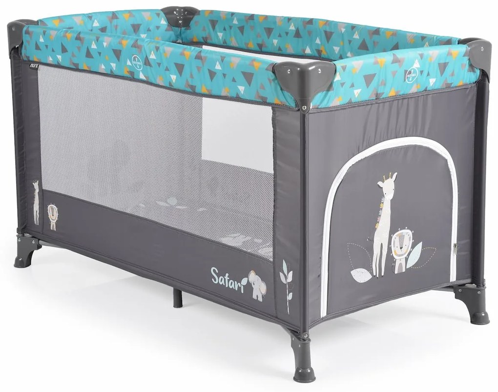 Moni  -  Детска кошара Safari тюркоаз