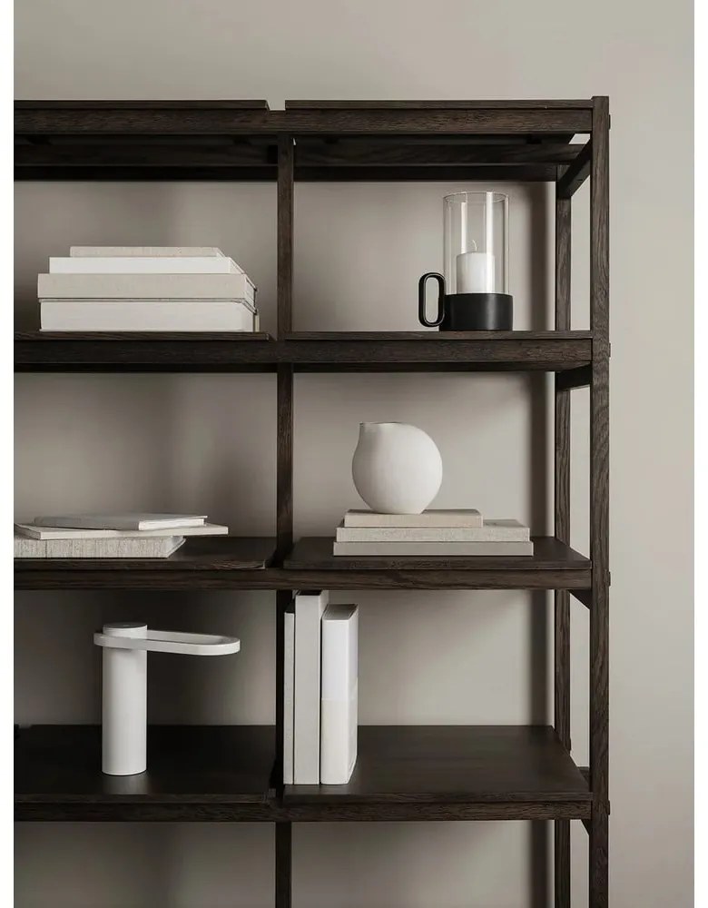 Светлосива порцеланова ваза (височина 14 cm) Nona – Blomus