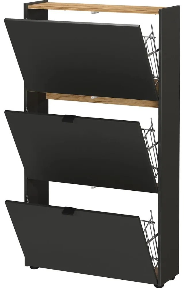 Антрацитен комплект за коридор 101x200x22 cm Ameca – Germania