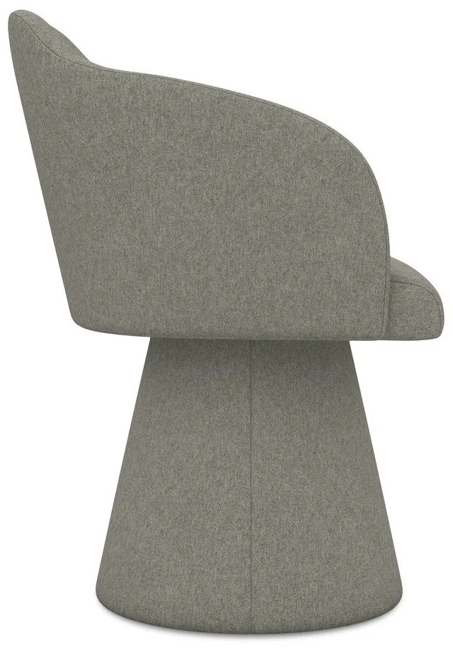 Сив тапициран трапезен стол Kanoa – Makamii