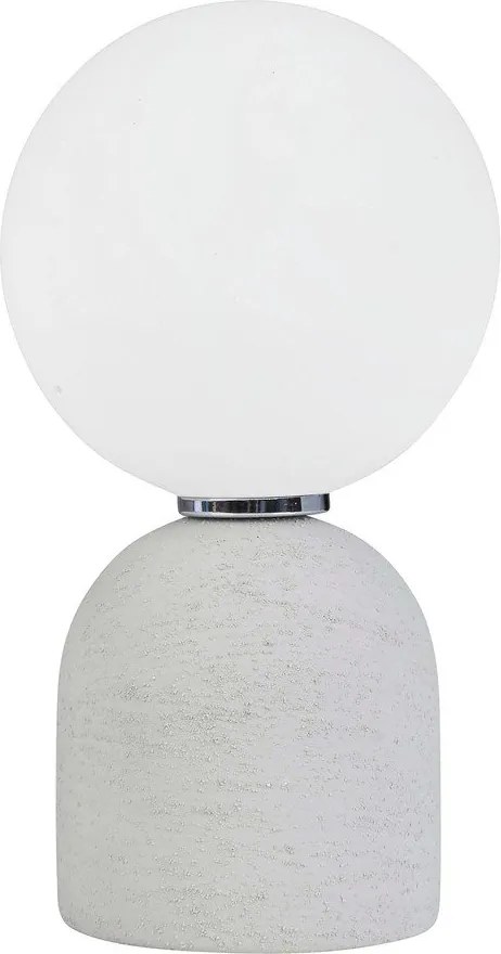 Сива керамична настолна лампа със стъклен абажур (височина 22 cm) Jael – Yes Everyday