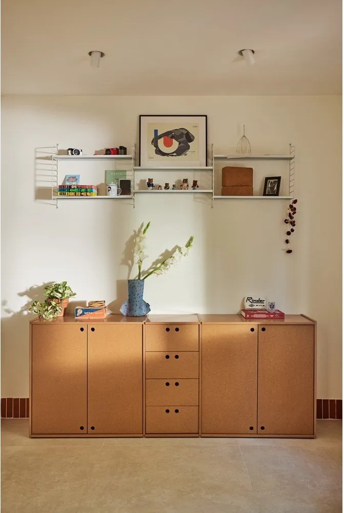 Скрин в естествен цвят 197x80x40 cm Wally – Teulat