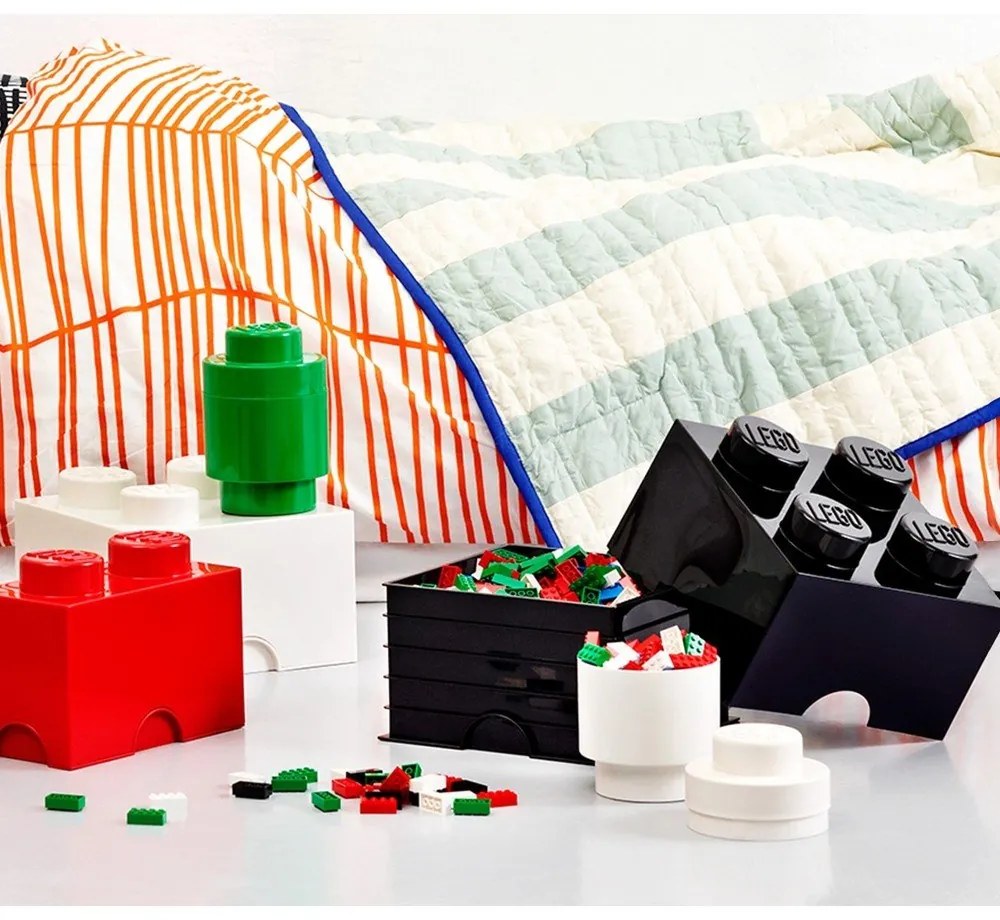 Червена двойна кутия за съхранение - LEGO®