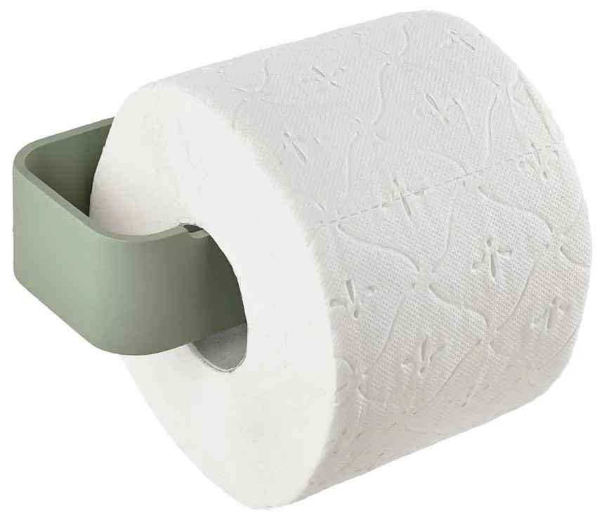 Светлозелен стенен метален държач за тоалетна хартия Ume – Zone