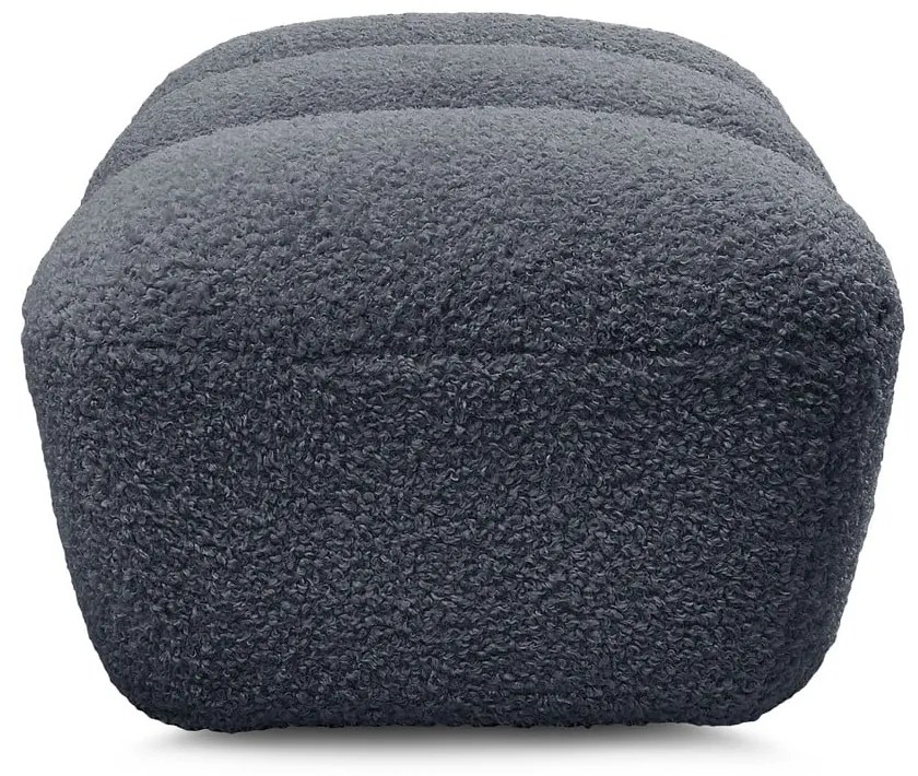 Тъмносива табуретка от прежда с примки от букле Hippolyte – Bobochic Paris