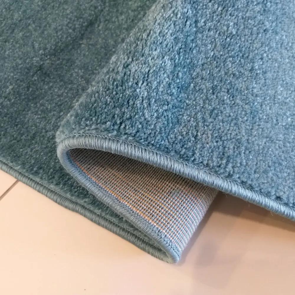 Едноцветен килим в син цвят Ширина: 160 см | Дължина: 220 см