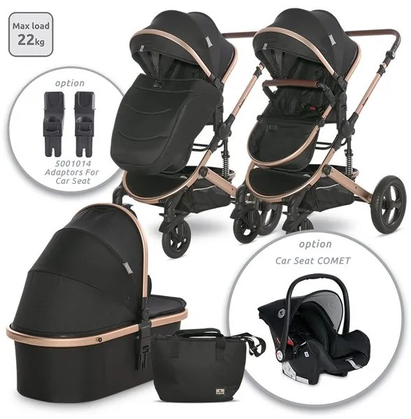 Детска количка 2в1 BOSTON LORELLI - BLACK