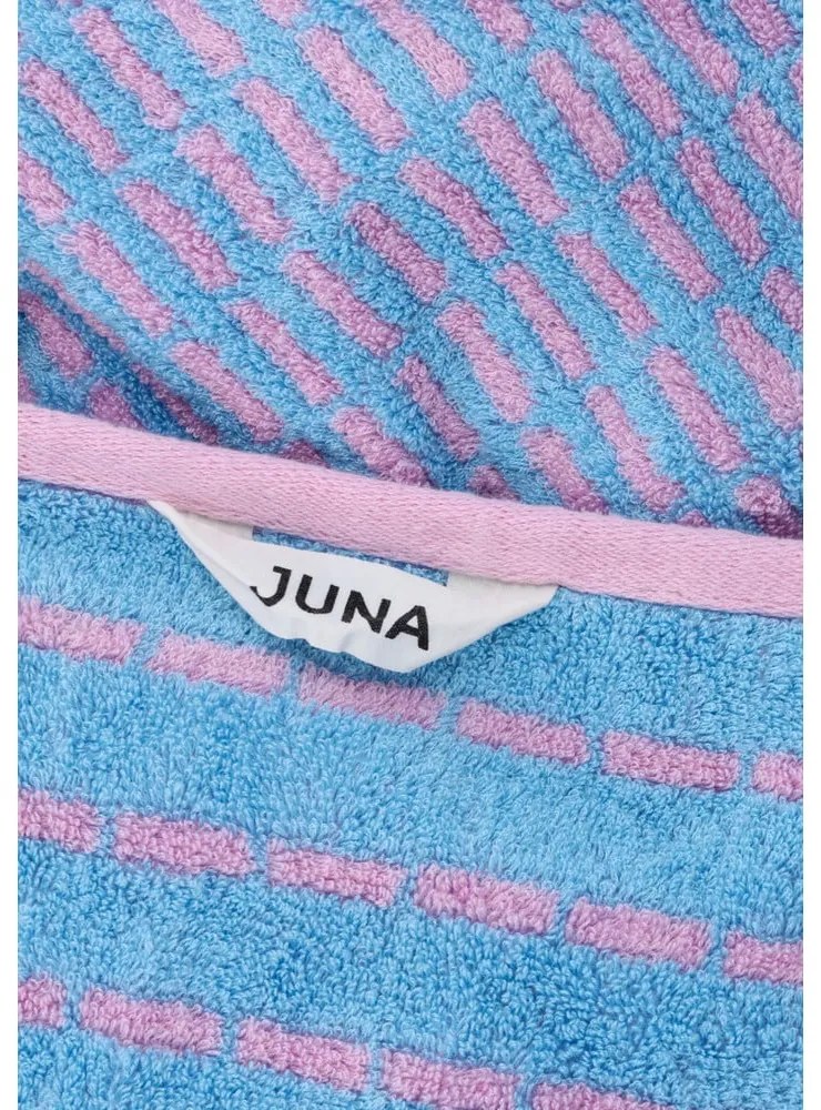 Синя/розова кърпа от тери със смес от бамбук 50x100 cm Nuance – JUNA